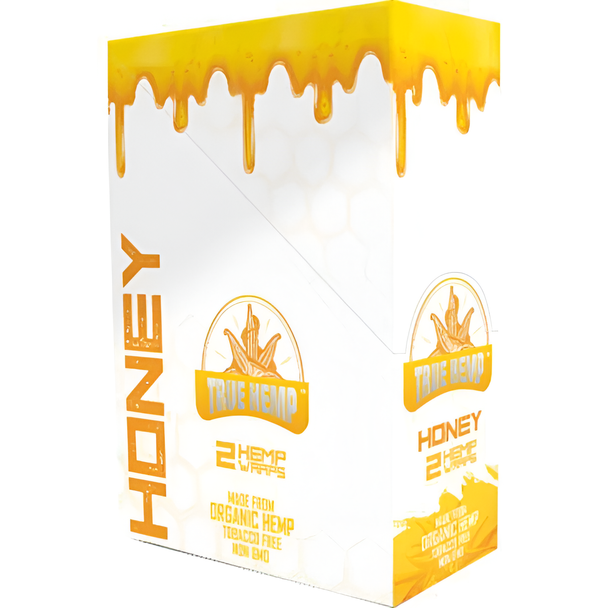 TRUE HEMP ORGANIC WRAPS - Honey 25ct Display