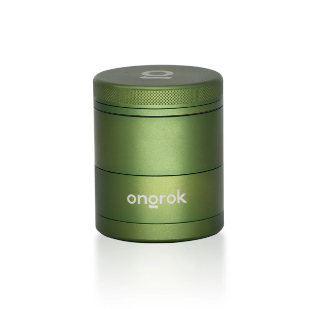 ONGROK 5pc Storage Grinder w/ Pyramid Teeth Green