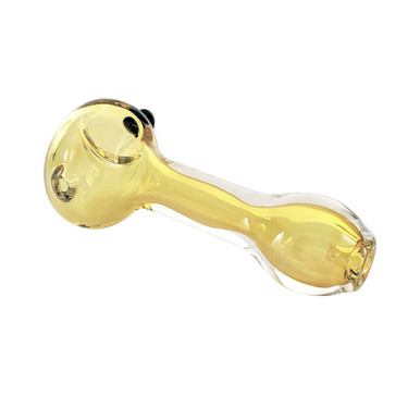 2.5 Inch Dichro & Gold Fumed Spoon Glass Hand Pipe