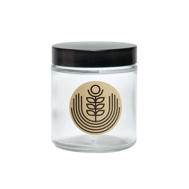 Glass Stash Jar with bamboo Lid PRO 420 - PRO 420