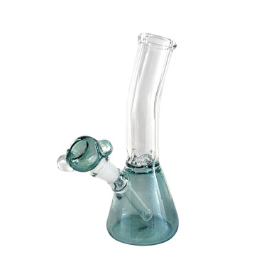 8 Inch Small Beaker Bong Water Pipe With Decorative Symbols