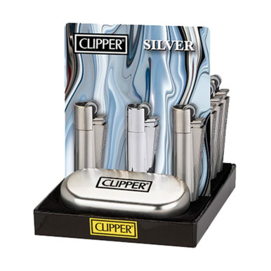 Clipper Silver Metal Lighters