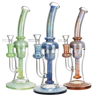 Hookah Fanncy Glass Smoking Dubble Chamber Bubbler, 5 MM, Size: 7