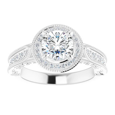 McKenna Vintage-Inspired Halo Setting