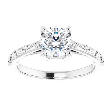 Bianca Floral Motif Solitaire Setting
