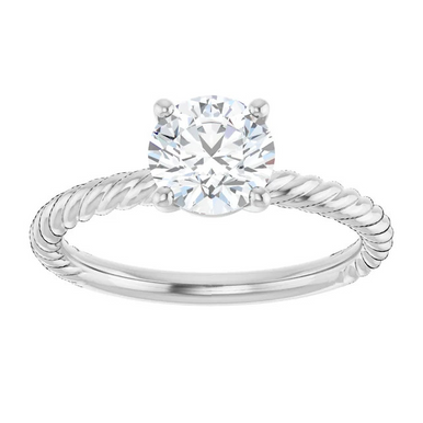 Sadie Rope Solitaire Setting