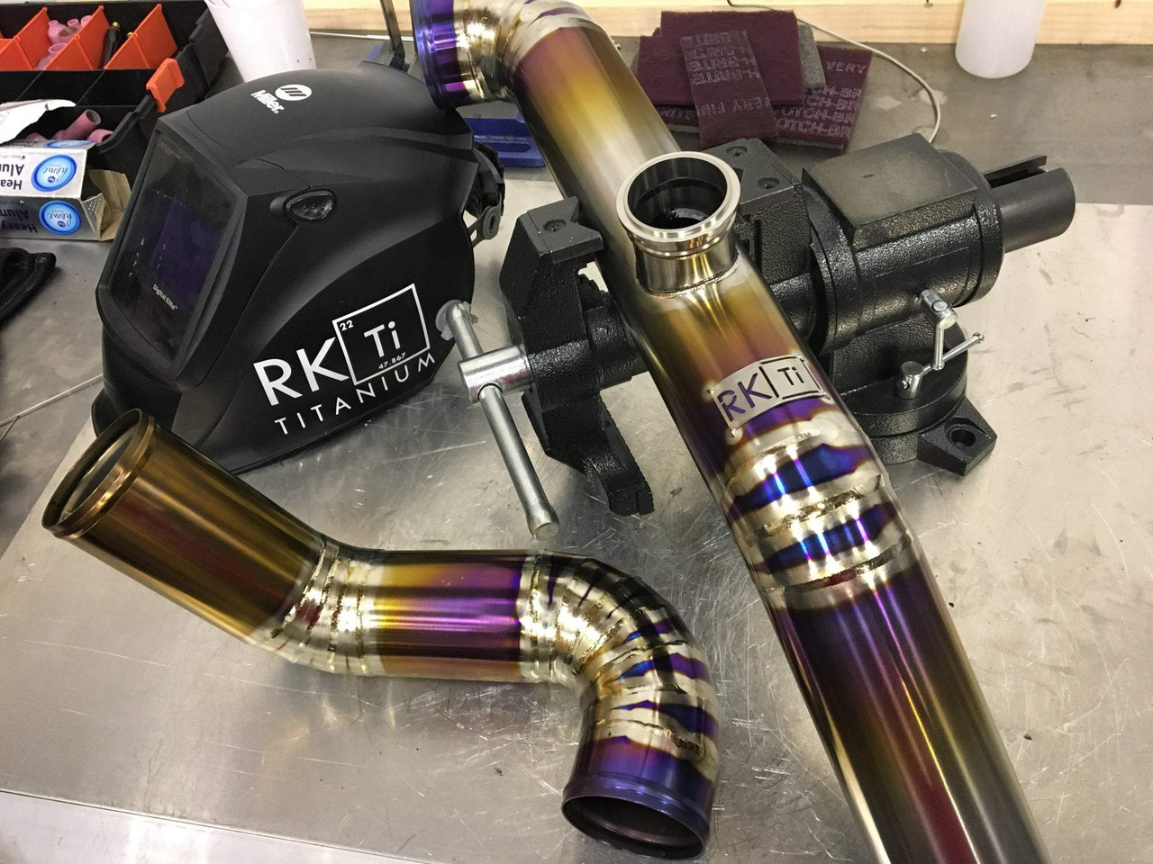 RK Titanium Evo 8/9 Short Route Upper Intercooler Tube Kit