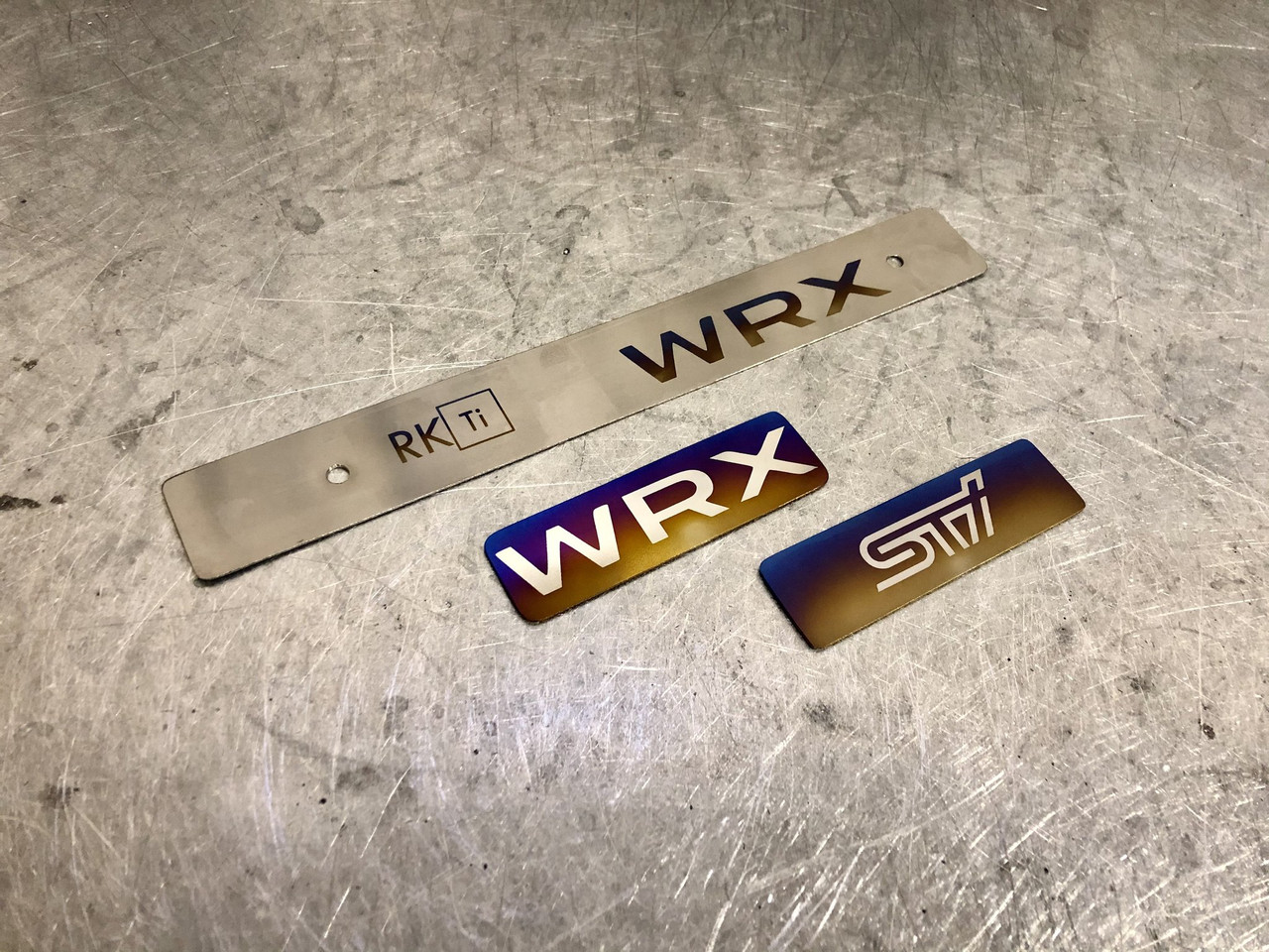 RK Titanium Subaru License Plate Delete