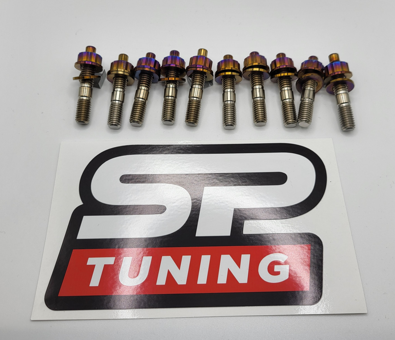 SP Tuning Titanium Exhaust Manifold Stud Kit Neon SRT4