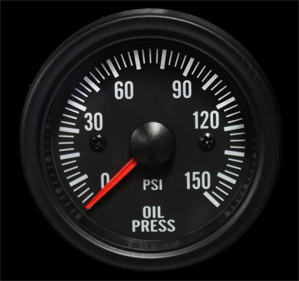 Prosport Clear Lens Series 52mm Electrical Oil Pressure Gauge
