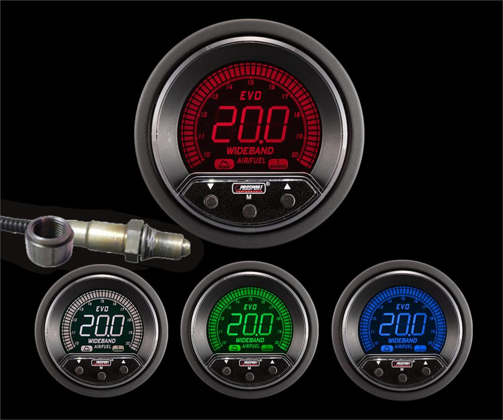 Prosport Gauges Premium EVO Wideband Digital Air Fuel Ratio Gauge