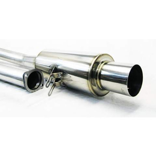 EX THE STM (エクソザステム) STM Evo X Stainless Cat-Back Dual Exit Exhaust (No Muffler)
