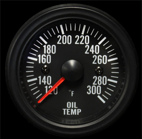 Prosport Clear Lens Series 52mm Electrical Oil Temperature Gauge