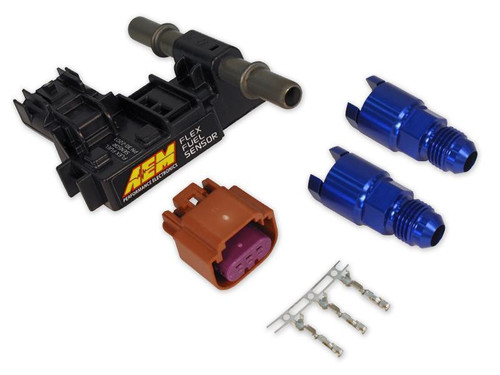 AEM Flex Fuel Ethanol Content Sensor Kit with -6AN to 3/8'' Adapter Fittings