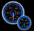 Prosport Crystal Blue/White 52mm Oil Temperature Gauge