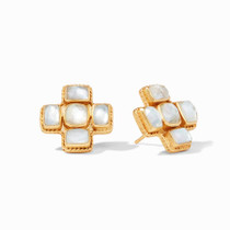 Savoy Earring- Iridescent Clear Crystal 