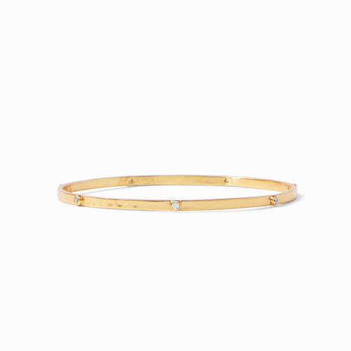TS Crescent Bangle Gold CZ