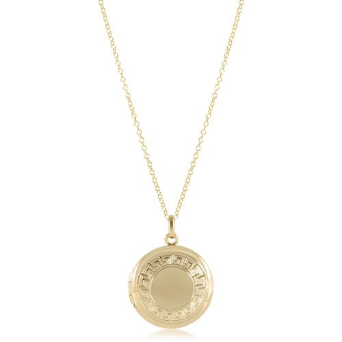 16" Necklace Gold Cherish Small Locket