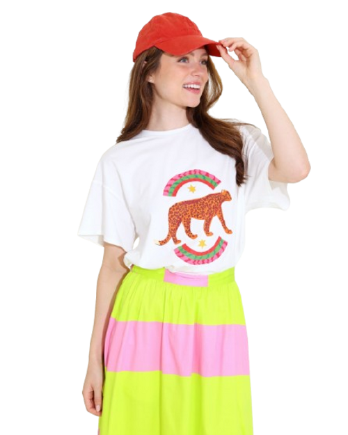 ALDEN ADAIR RIVER TEE LEOPARD ALDEN ADAIR RIVER TEE LEOPARD