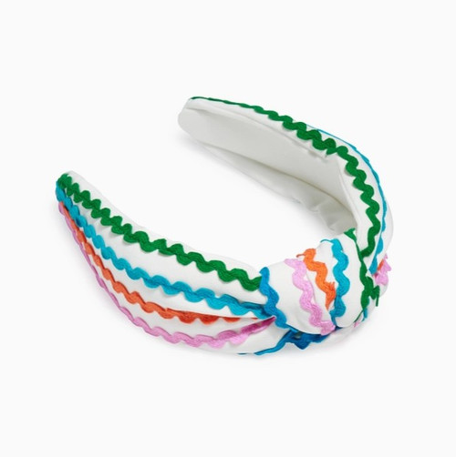SHIRALEAH RIC RAC KNOTTED HEADBAND MULTI
