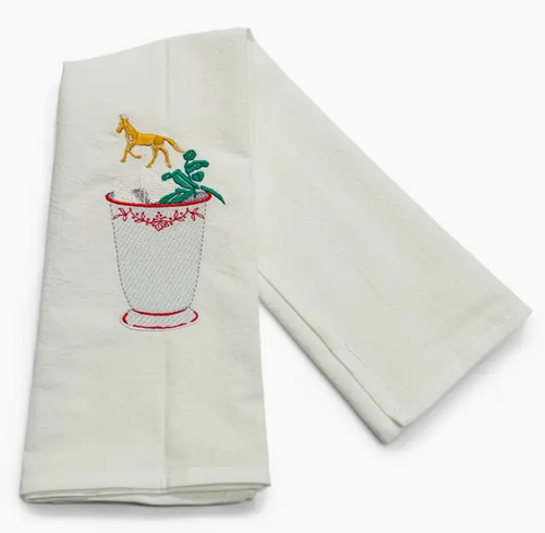 Tea Towel - Mint Julep Derby Day