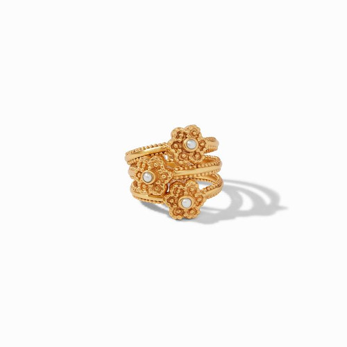 Colette Stacking Ring Set Pearl 7