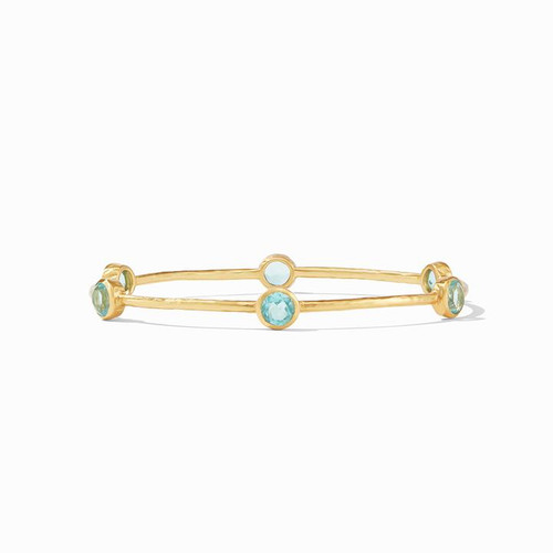 Milano Bangle Gold Bahamian Blue-Medium