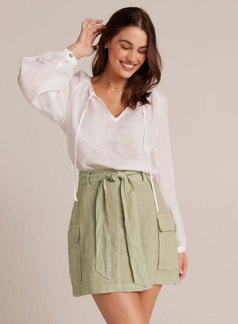 BELTED CARGO MINI SKIRT