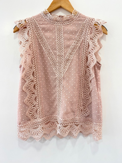 Lacey Top, Mauve