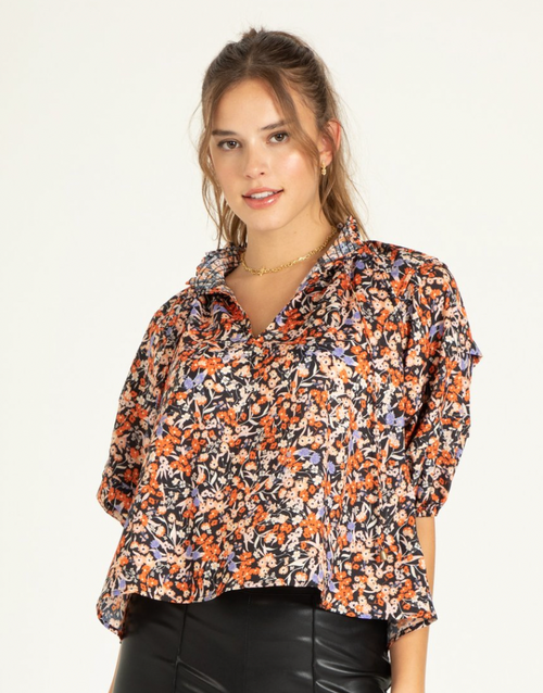 Tika Blouse, Autumn Leaves