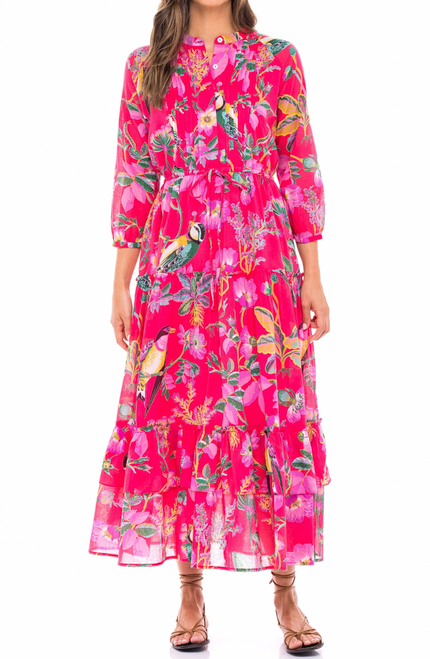 Bazaar Dress - Woden Hedgerow Paradise Pink
