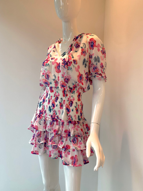 Olive Dress - Pink Floral