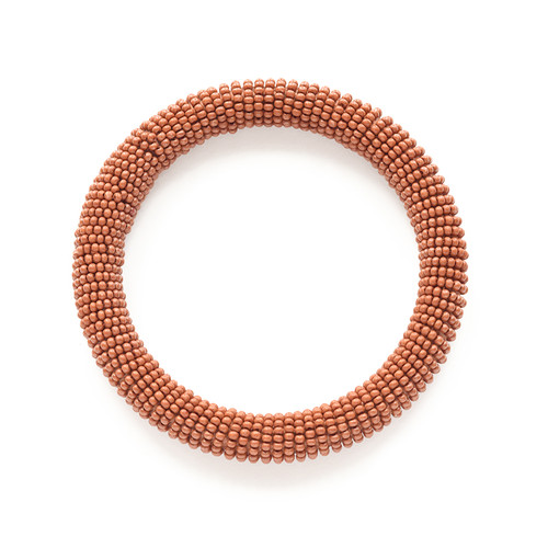 Rust Seed Bead Bangle