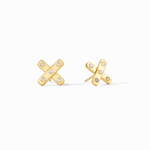 Paris X Stud Earring CZ