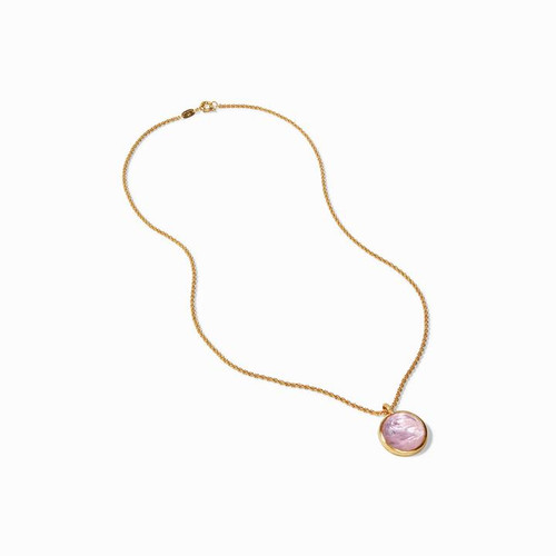 Coin Statement Pendant - Rose