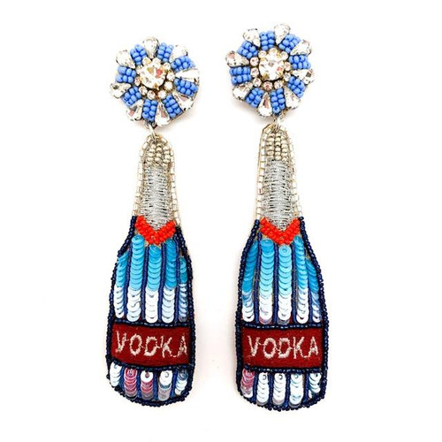 Vodka Earring, Blue