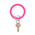 Big O Silicone Key Ring - Tickled Pink