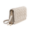Giselle Quilted Vegan Crossbody - Bone