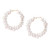 Large Pearl Cluster Hoops - 2"