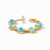 Savoy Demi Bracelet Gold Iridescent Bahamian Blue