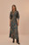 FARM RIO DOTTED FOREST TEAL MAXI DRESS