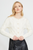 STELLAH CABLE CARDIGAN WITH PEARLS CREAM