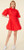 DOLCE CABO POPLIN BALLOON DRESS RED