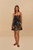 FARM RIO MIDNIGHT MACAW FIESTA BLACK SLEEVELESS MINI DRESS