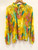 Tie Dye Ruffle Top, Yellow