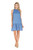 Flounced Hem Dress, Royal