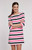 Alexa Striped Dress - Peony 