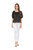Lace Trim Top- Black