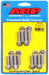 ARP Stainless Steel Header Bolt Kit 3/8-16 x 1 in Hex Head Pack of 12