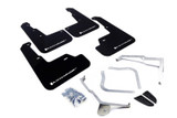 Rally Armor UR Mud Flaps Black w/ White Logo For Subaru WRX STI 2015-2018 Sedan